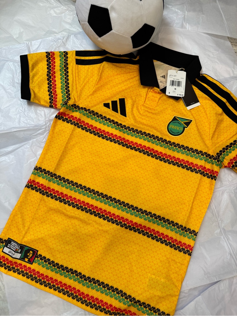🇯🇲 Adidas Jamaica National Team Home Jersey - official licensed - Picture 3 of 11